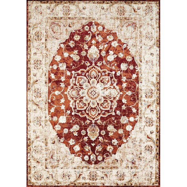 United Weavers 1 ft. 10 in. x 3 ft. Bridges Ponte Vecchio Accent RugCrimson 3001 00436 24 - main